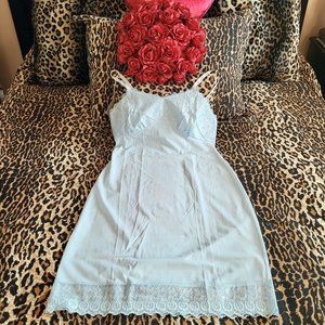 NEW RARE 60s Vintage Powder Blue Chemise, S/M